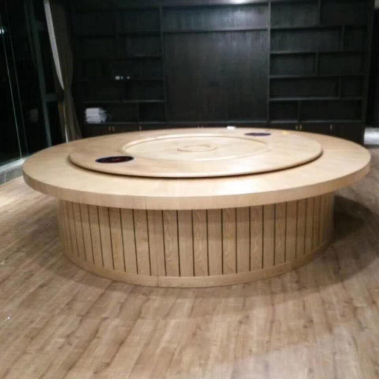 实木电动餐桌